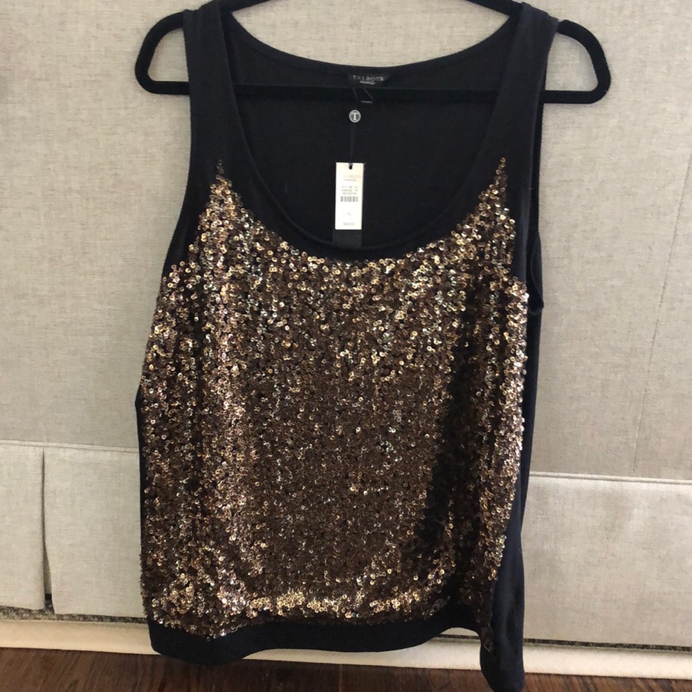 Talbots Sequin Top